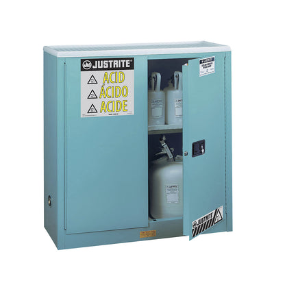 FM safety cupboards, HxWxD 1118 x 1092 x 457 mm, manual doors, for water hazardous media, yellow.
