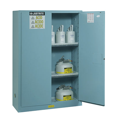 FM safety cupboards, HxWxD 1651 x 1092 x 457 mm, manual doors, for water hazardous media, yellow.