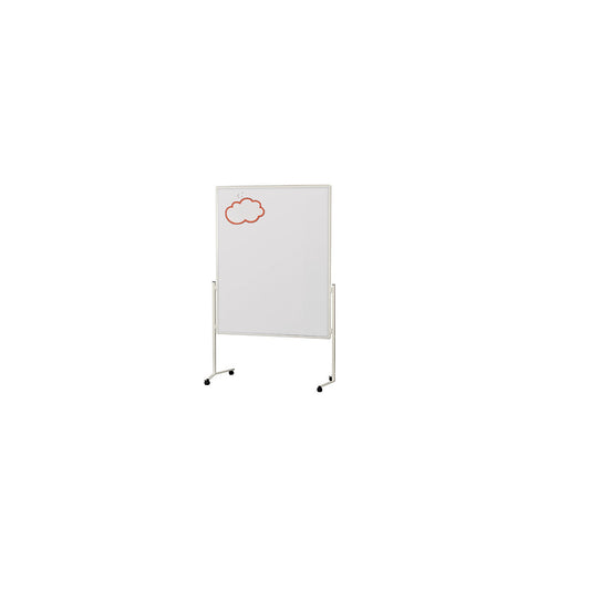 Presentation board, white frame, one-part, white cardboard.