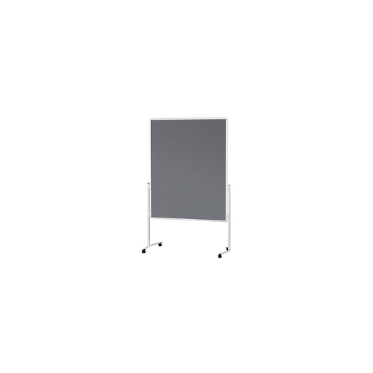 Presentation board, white frame, one-part, grey felt.