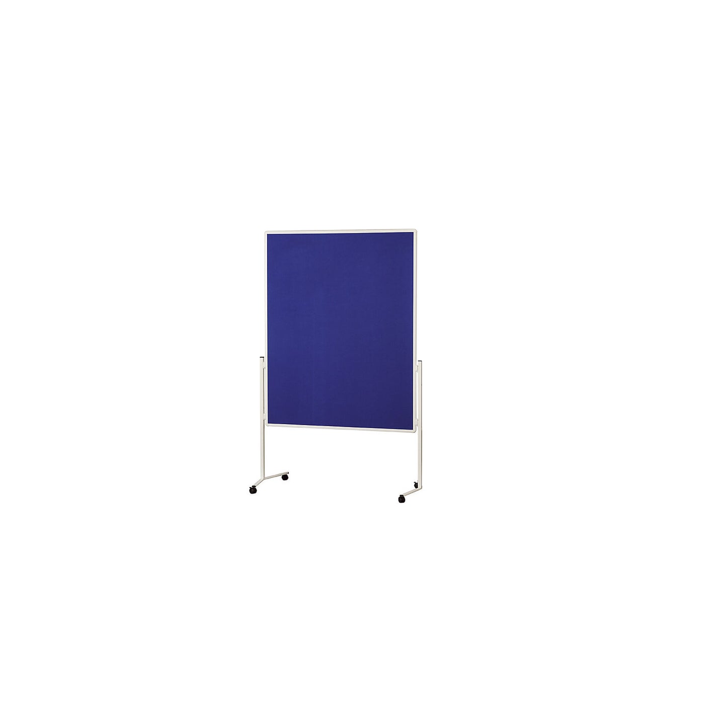 Presentation board, white frame, one-part, blue felt.