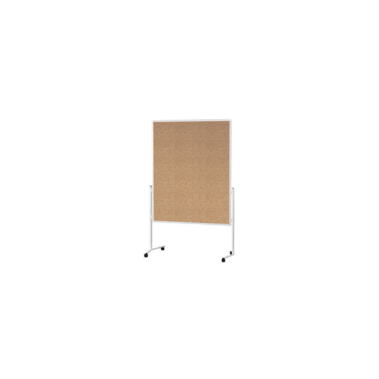 Presentation board, white frame, one-part, natural cork.