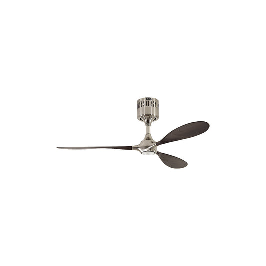 HELICO PADDEL ceiling fan, with remote control, walnut / brushed chrome.