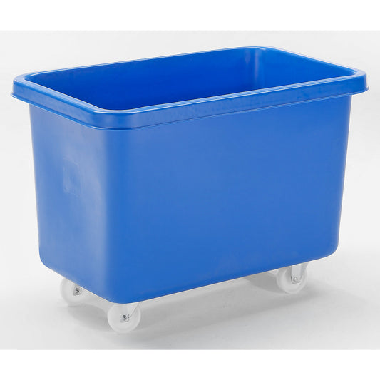 Mobile square polyethylene containers, capacity 340 l, blue.