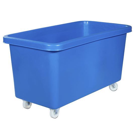 Mobile square polyethylene containers, capacity 450 l, blue.
