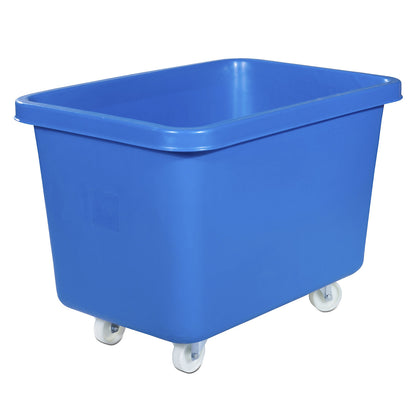 Mobile square polyethylene containers, capacity 227 l, blue.