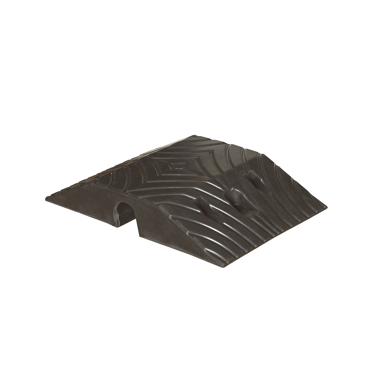 Speed ramp, rubber, height 70 mm, max. 10 km/h, standard element, black.
