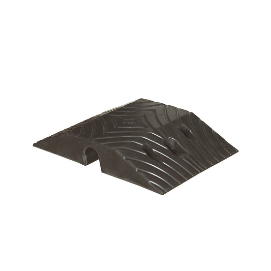 Speed ramp, rubber, height 70 mm, max. 10 km/h, standard element, black.
