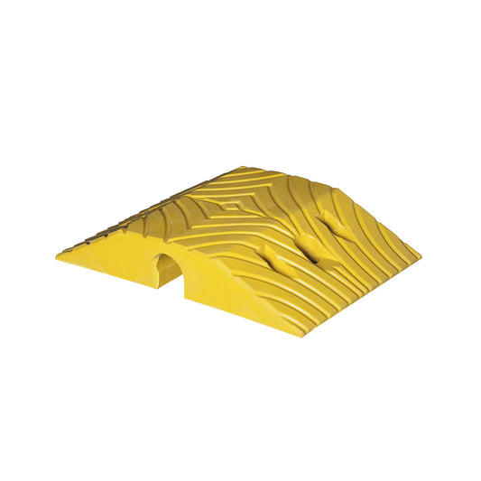 Speed ramp, rubber, height 70 mm, max. 10 km/h, standard element, yellow.