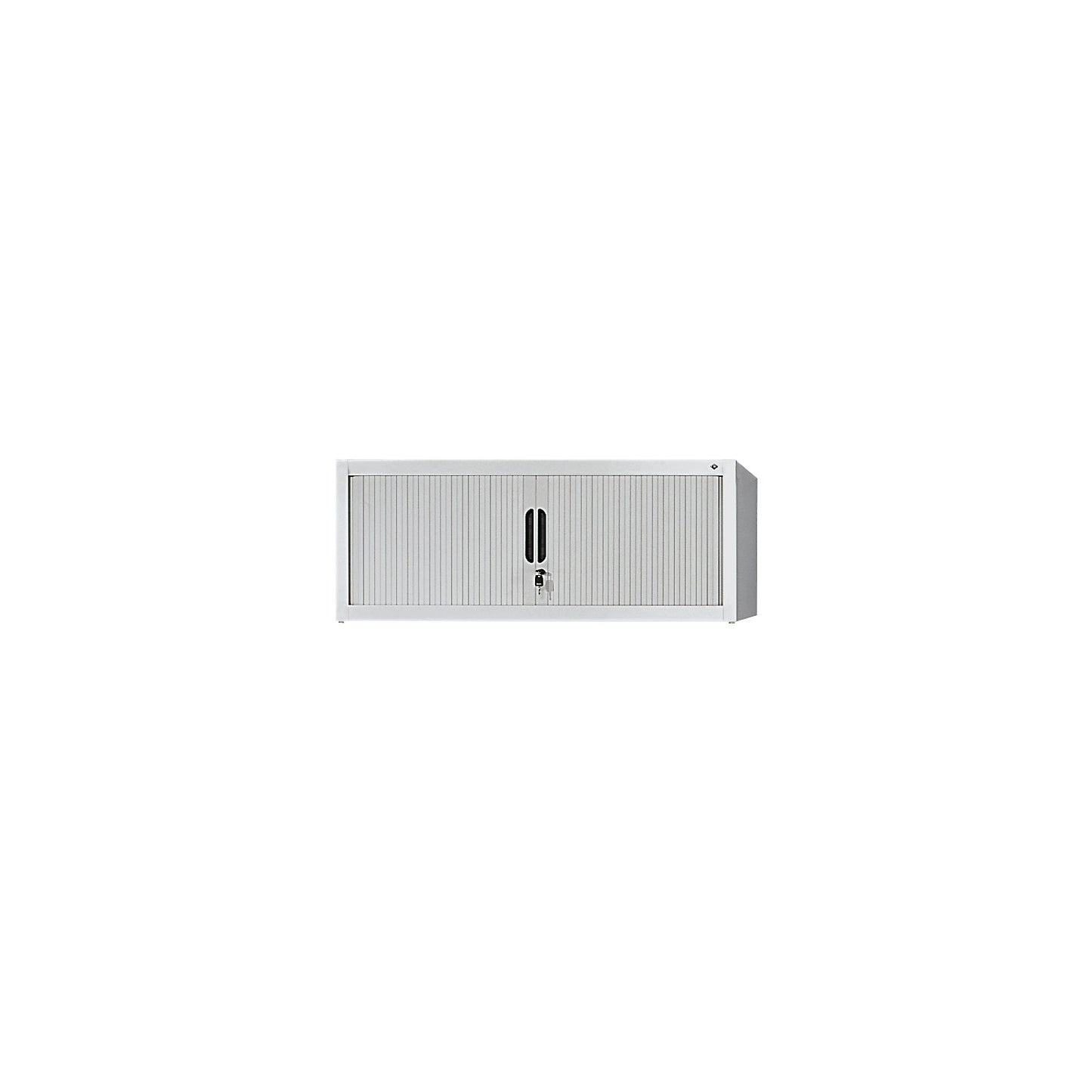 Add-on roller shutter cupboard, HxWxD 450 x 1000 x 420 mm, light grey.