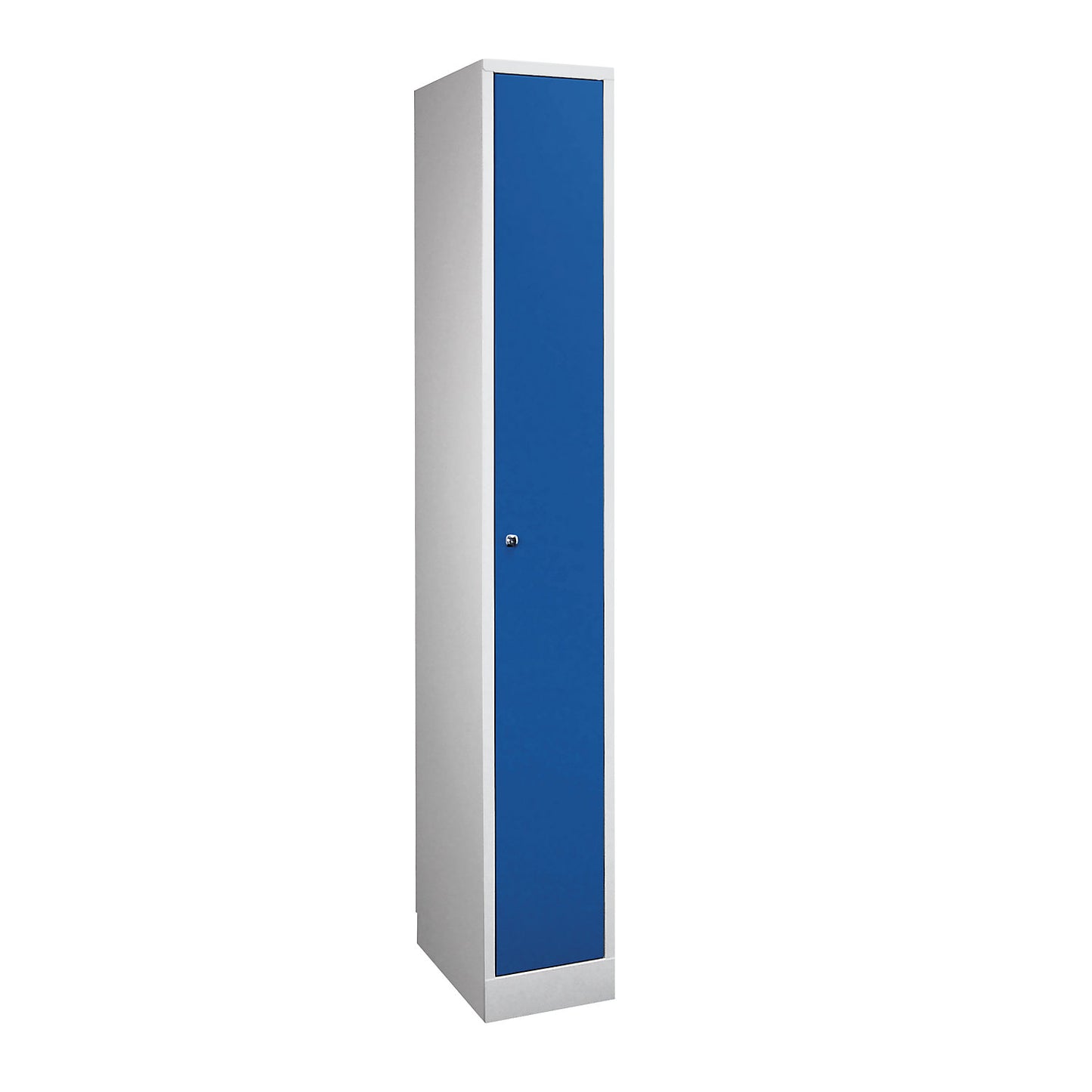 Komfort locker, 1 compartment, light grey / gentian blue, width 300 mm.