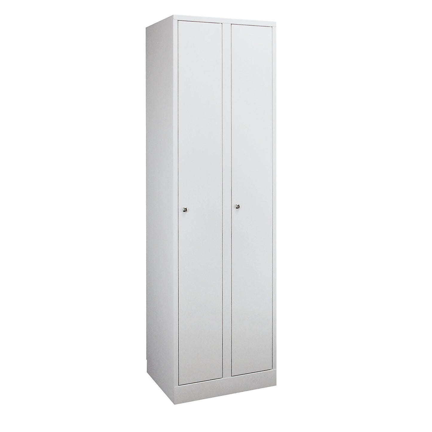 Komfort locker, 2 compartments, light grey, width 800 mm.