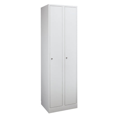 Komfort locker, 2 compartments, light grey, width 800 mm.