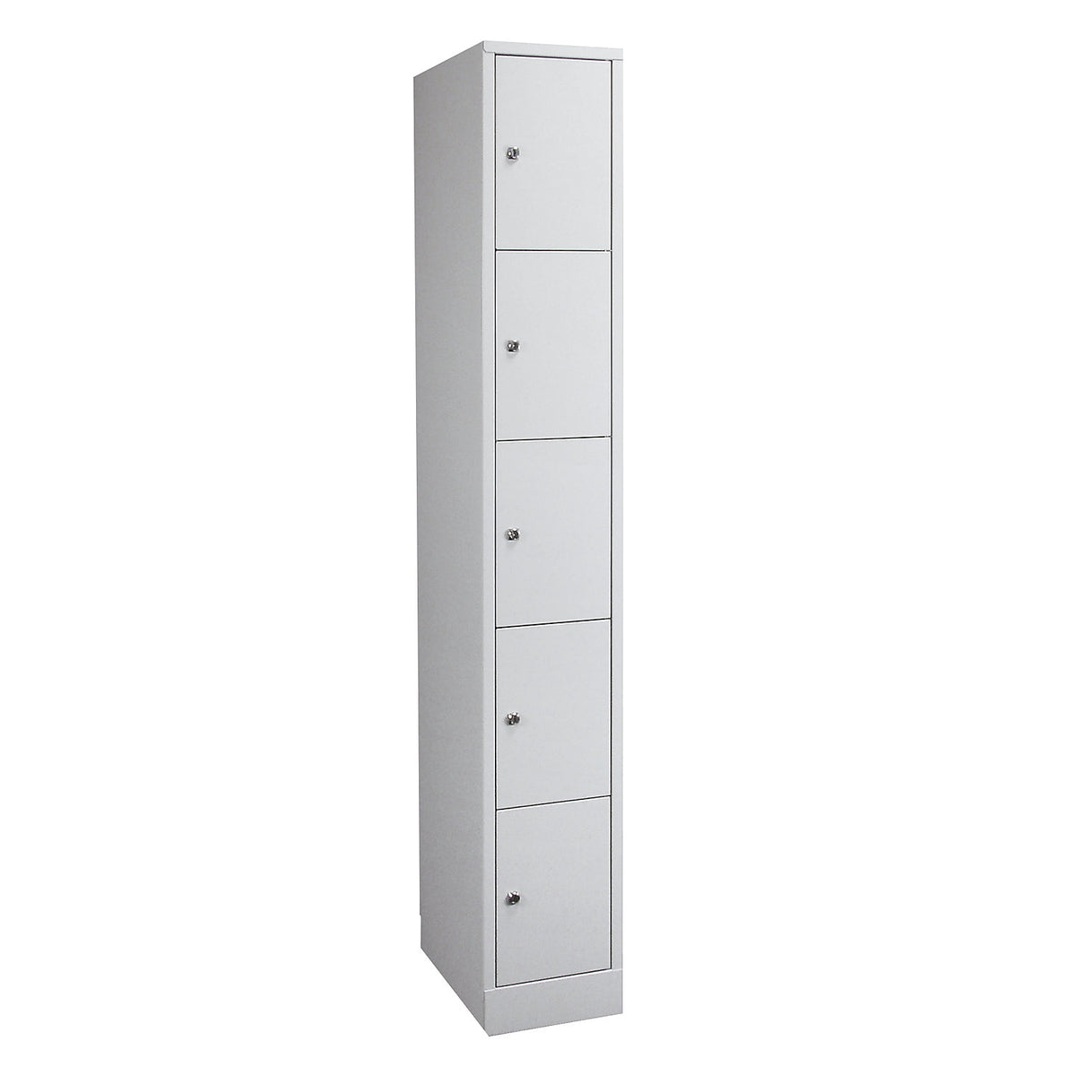 Komfort 5-fold compartment locker, 1 compartment, light grey, width 400 mm.
