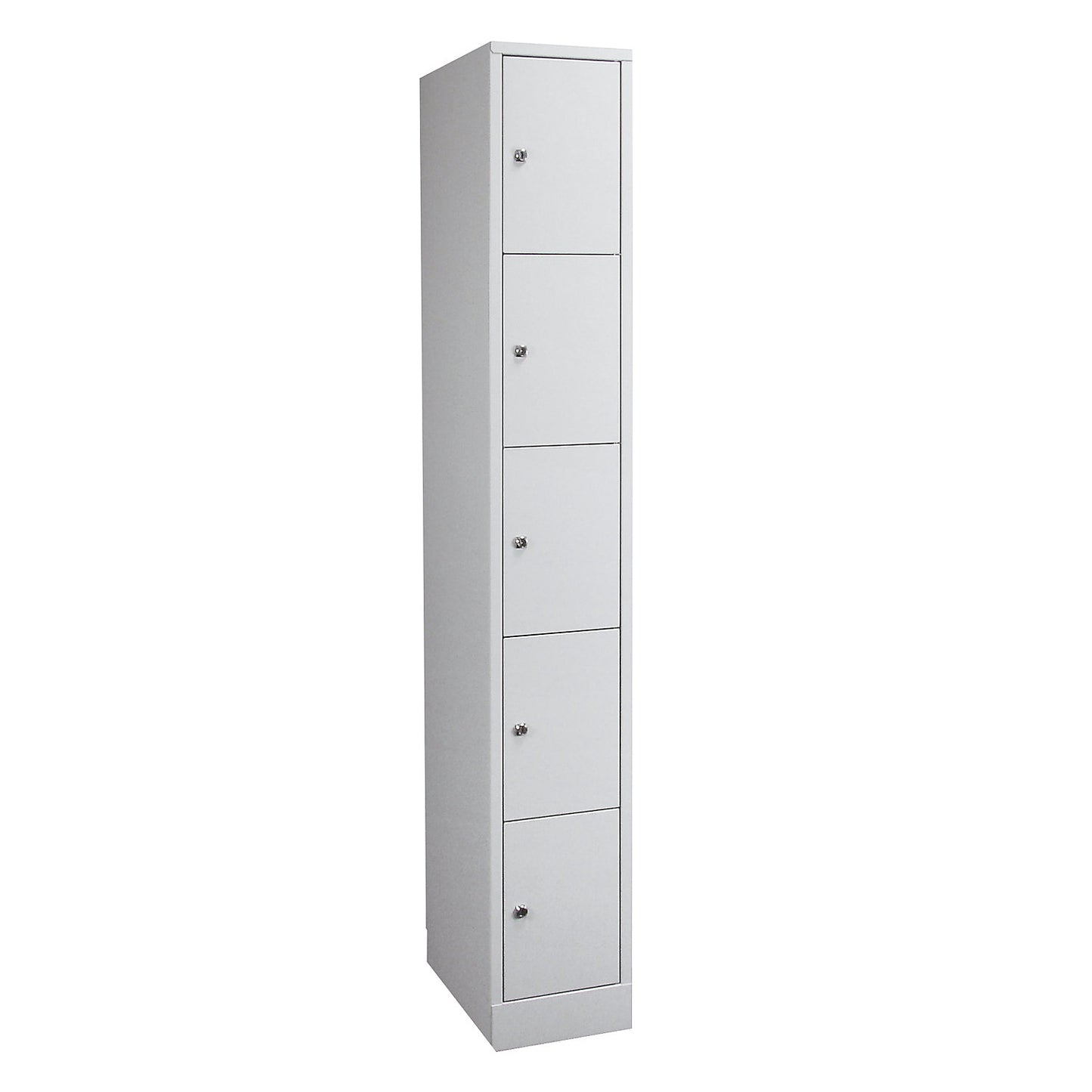 Komfort 5-fold compartment locker, 1 compartment, light grey, width 400 mm.