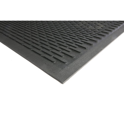 Entrance matting, black rubber, LxW 1500 x 850 mm.