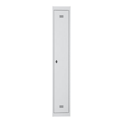 Hamburg locker, 1 compartment, width 300 mm, extension unit, light grey / light grey.
