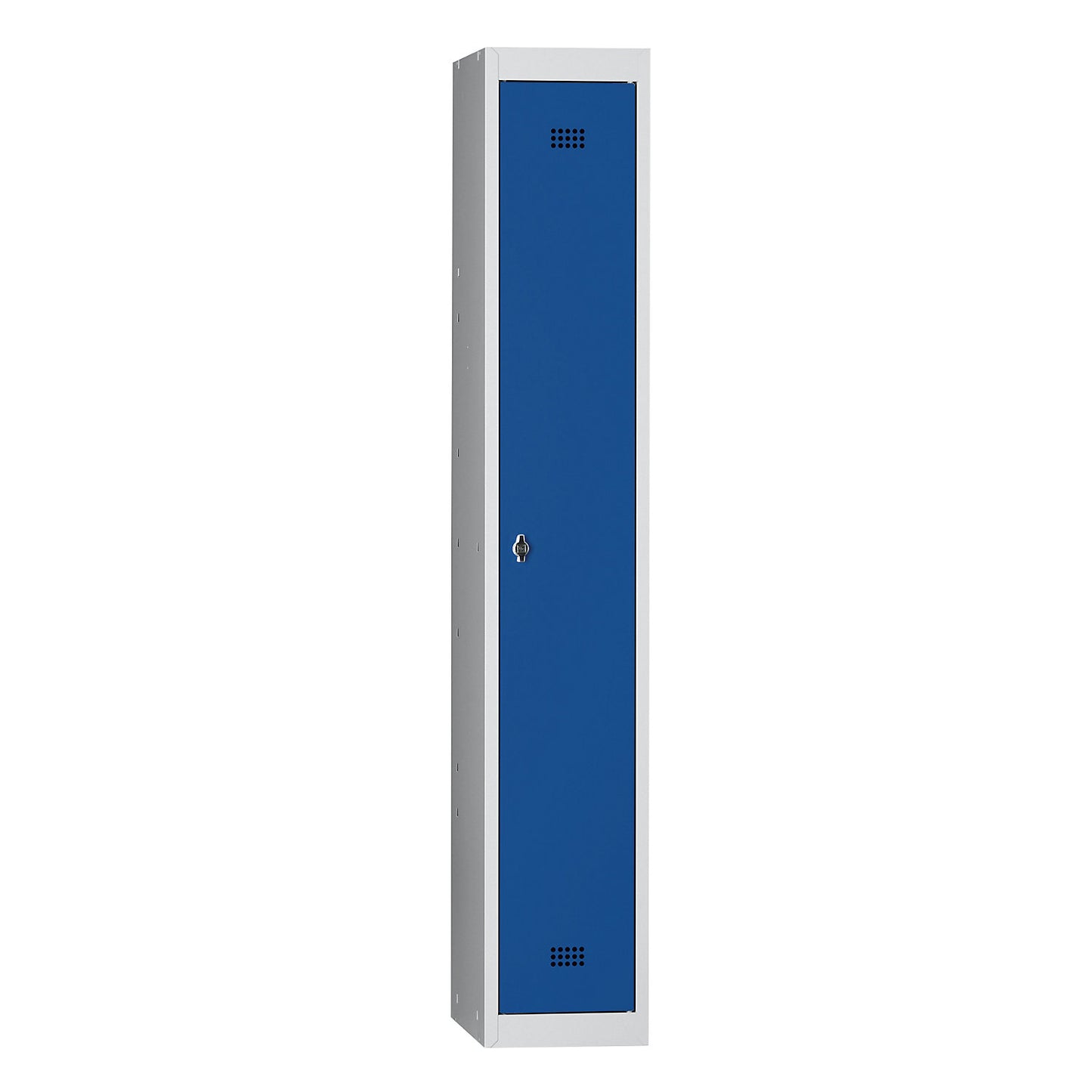 Hamburg locker, 1 compartment, width 300 mm, standard unit, light grey / gentian blue.