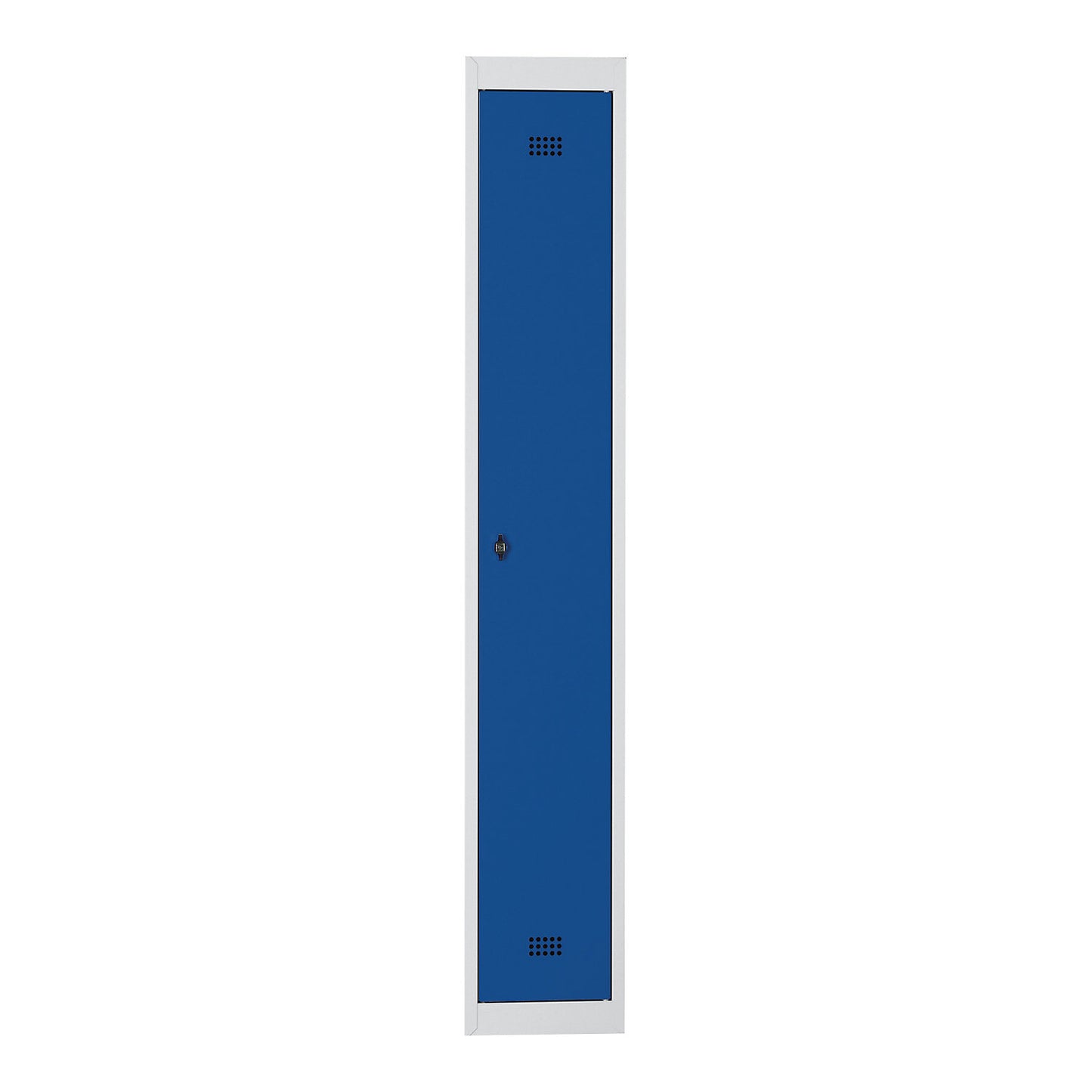 Hamburg locker, 1 compartment, width 300 mm, extension unit, light grey / gentian blue.