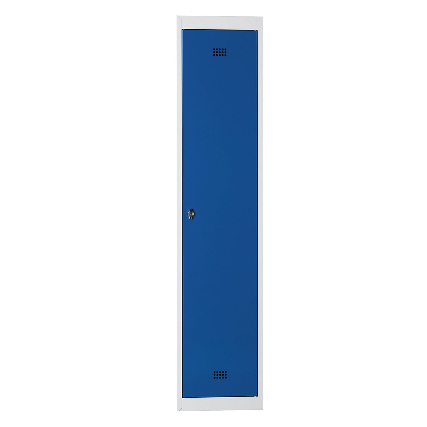 Hamburg locker, 1 compartment, width 400 mm, extension unit, light grey / gentian blue.