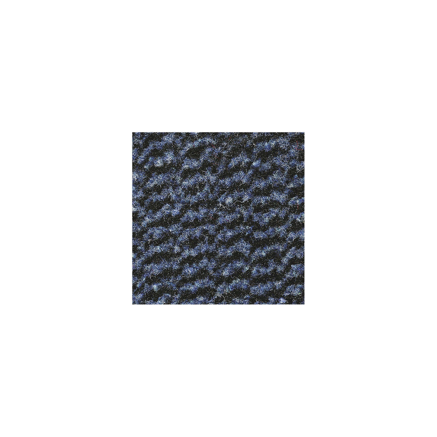 Entrance matting for indoor use, polypropylene pile, width 900 mm, sold by the metre, black / blue.