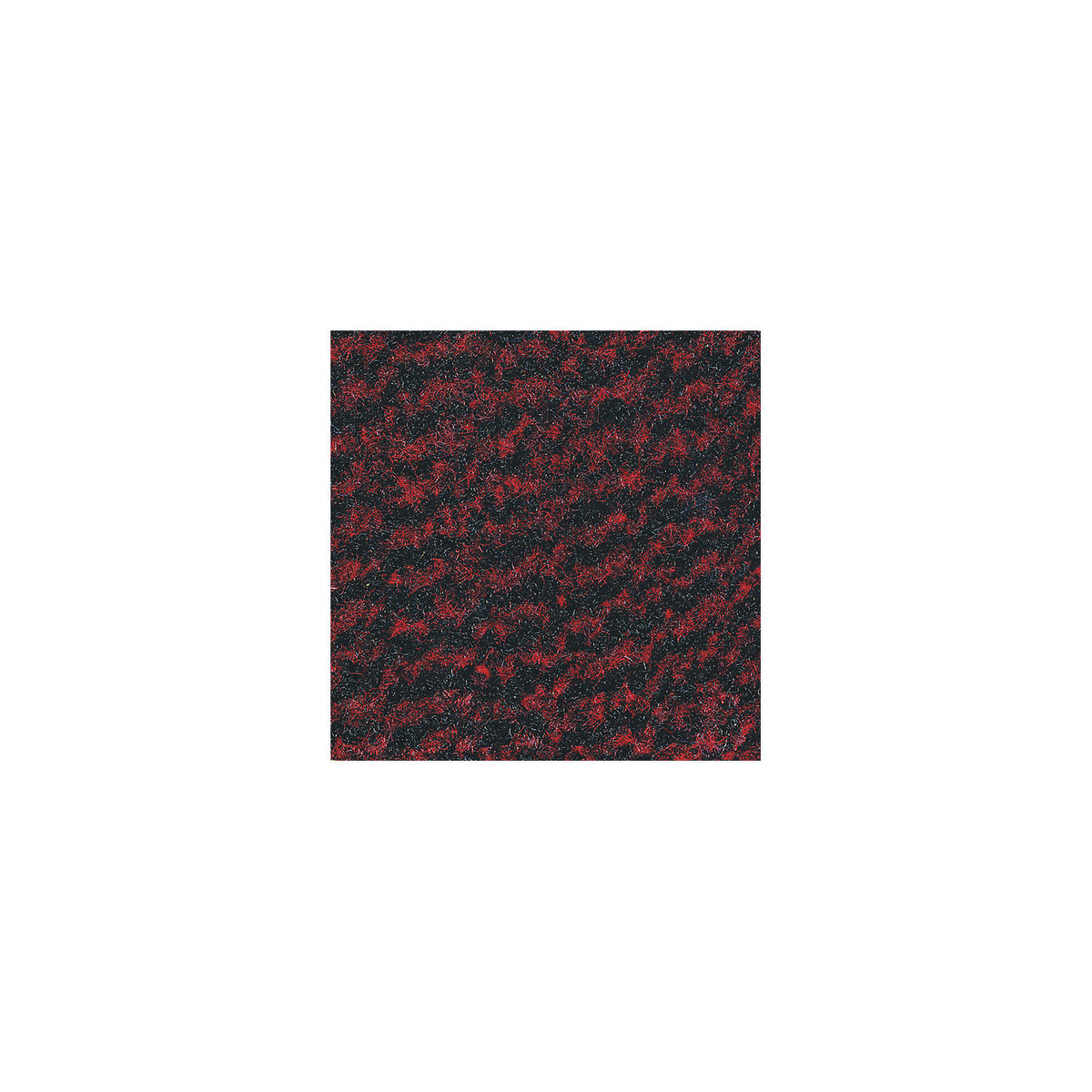 Entrance matting for indoor use, polypropylene pile, width 1200 mm, sold by the metre, black / red.