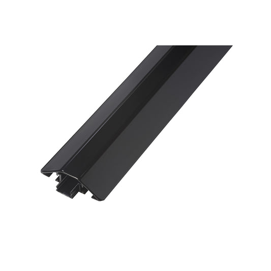 Aluminium cable duct, LxWxH 2000 x 80 x 20 mm, black, pack of 1.