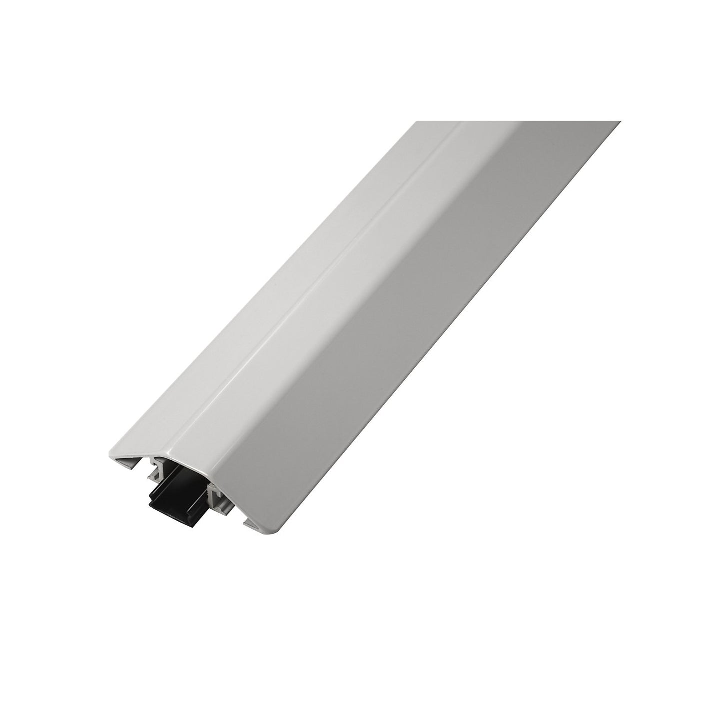Aluminium cable duct, LxWxH 1500 x 80 x 20 mm, light grey, pack of 1.