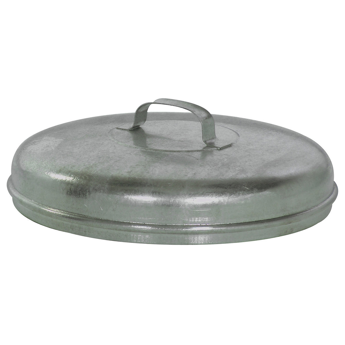 Sheet steel lid, zinc plated, for cylindrical bin, for 80 litre bins.