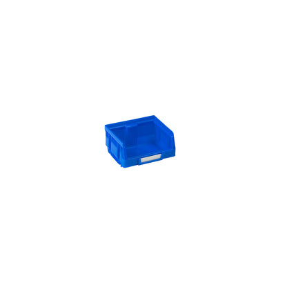 Open fronted storage bin made of polyethylene, LxWxH 90 x 105 x 54 mm, blue, pack of 50.