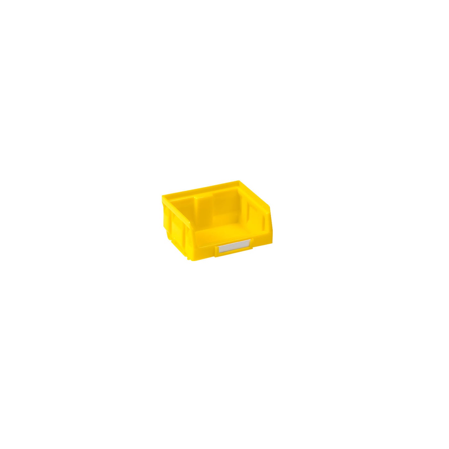 Open fronted storage bin made of polyethylene, LxWxH 90 x 105 x 54 mm, yellow, pack of 50.
