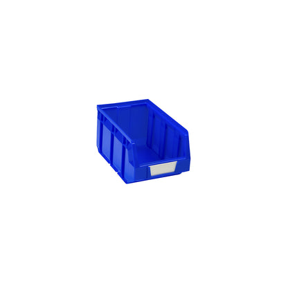 Open fronted storage bin made of polyethylene, LxWxH 234 x 144 x 123 mm, blue, pack of 38.