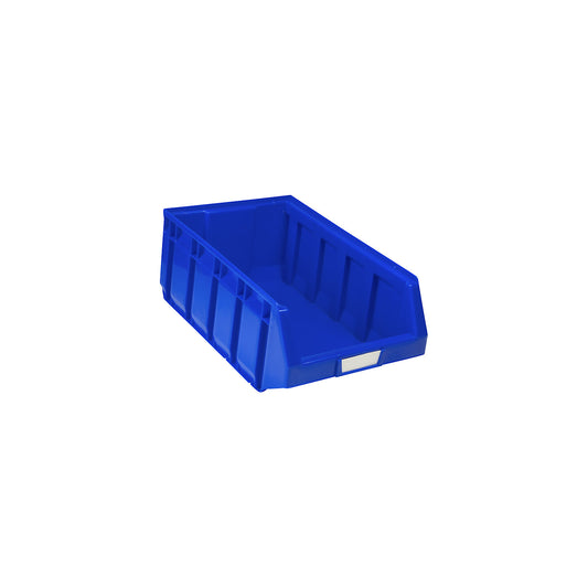 Open fronted storage bin made of polyethylene, LxWxH 480 x 297 x 189 mm, blue, pack of 12.