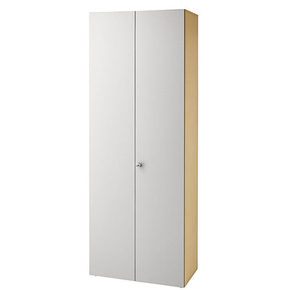 Filing cupboard, hinged doors, 5 shelves, walnut / walnut.