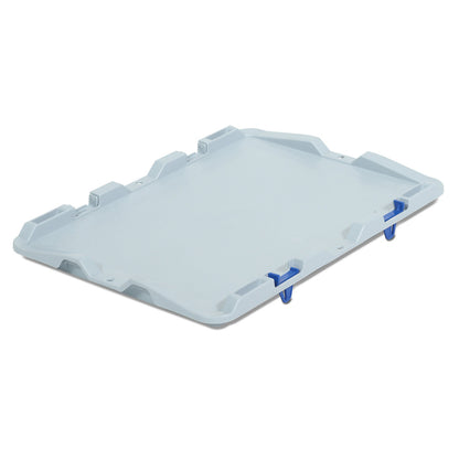 Hinged lid, with clip-on hinges, for LxW 400 x 300 mm, pack of 5.