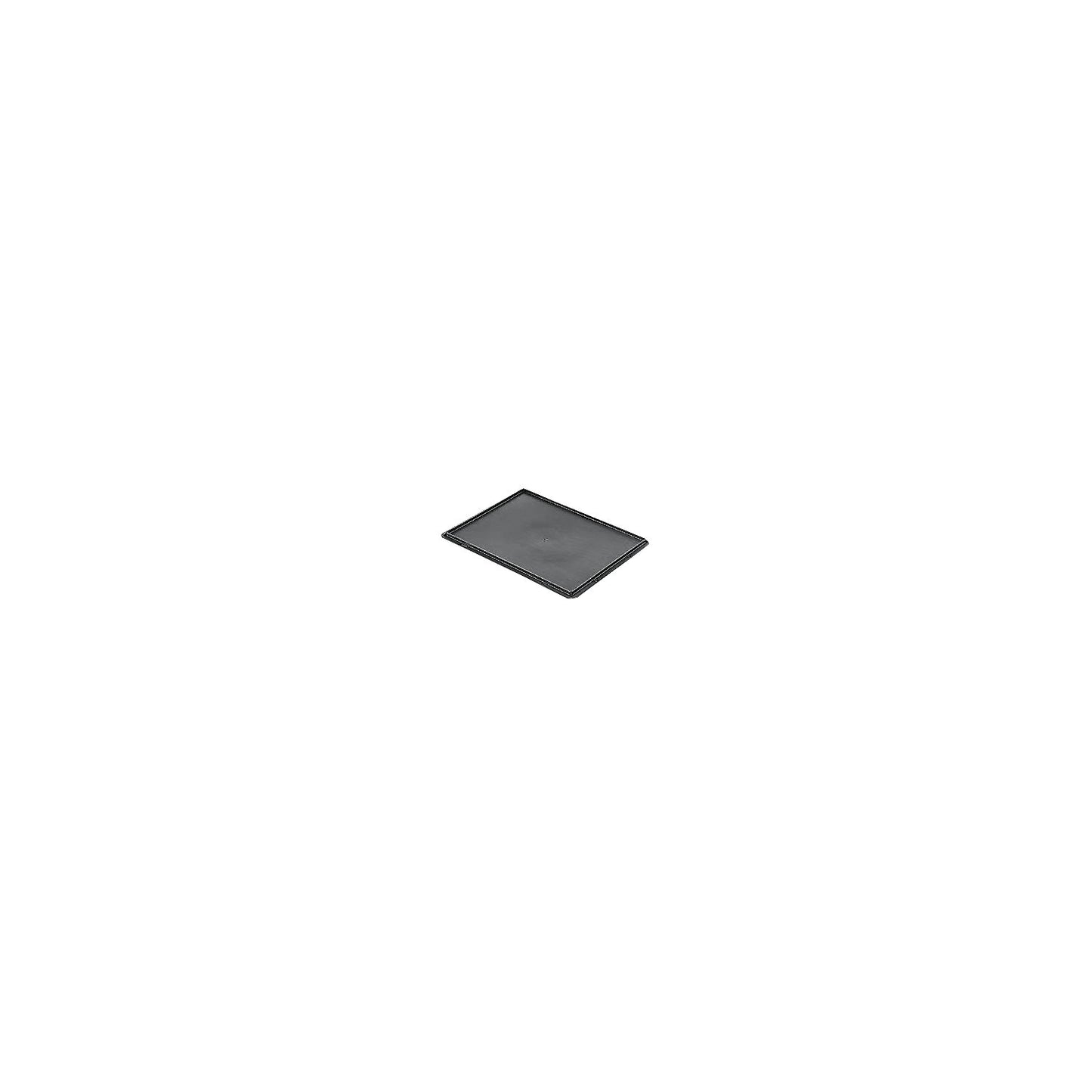 Push-on lid for stacking container, pack of 4, LxW 400 x 300 mm, grey.