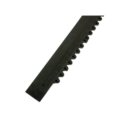 Border edge, length 900 mm, with connecting elements, black.