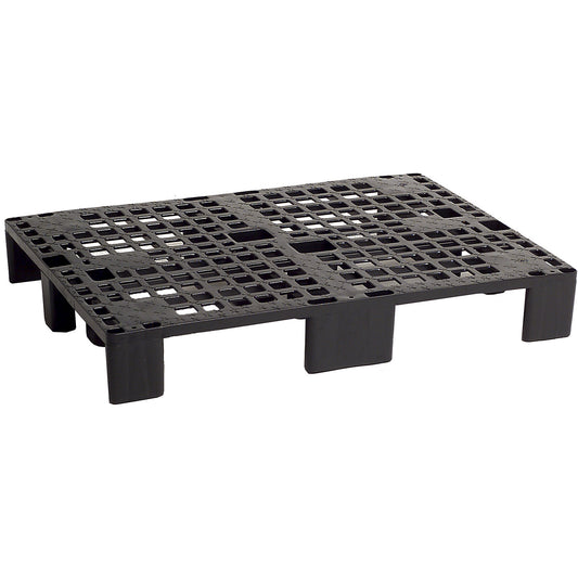 Display pallet made of plastic, LxW 800 x 600 mm, max. static load 1500 kg, pack of 5.