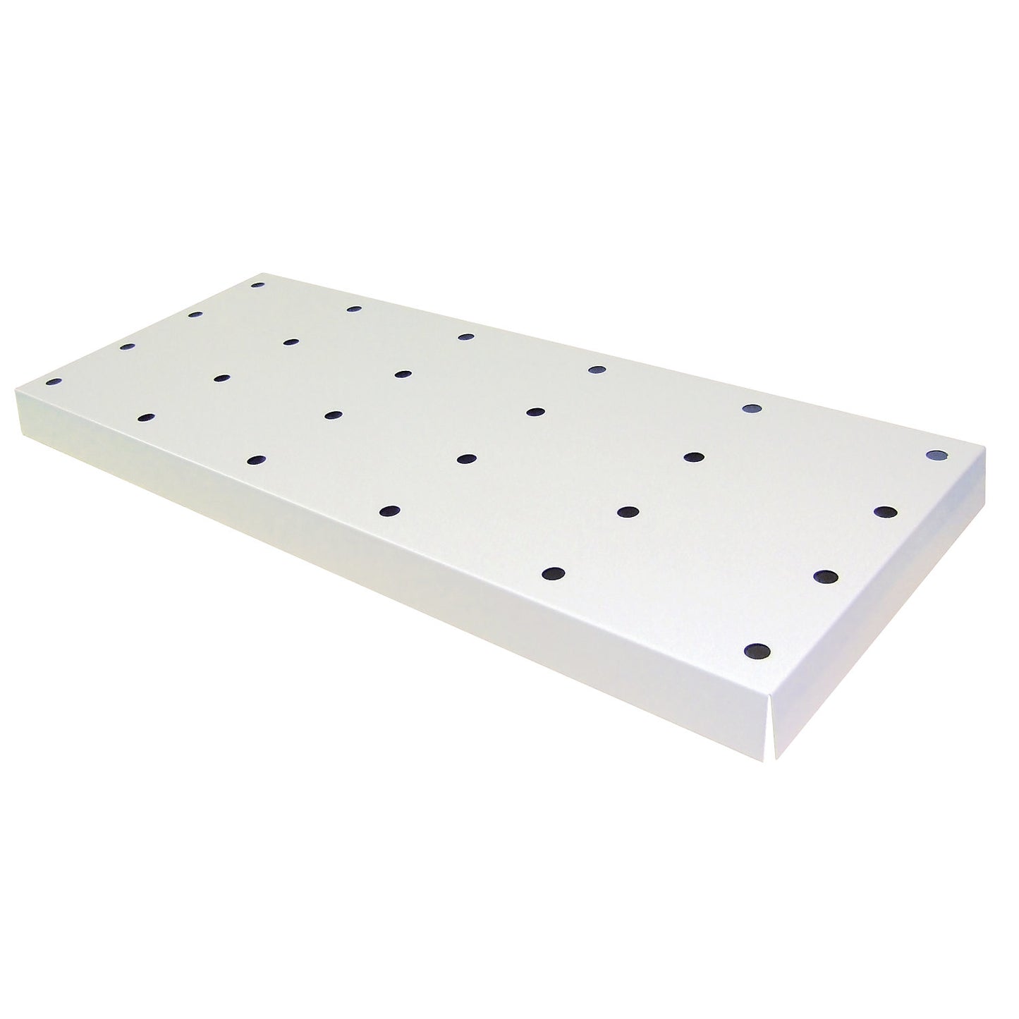 Perforated metal cover for base sump tray, WxDxH 1017 x 482 x 66 mm, powder coated.
