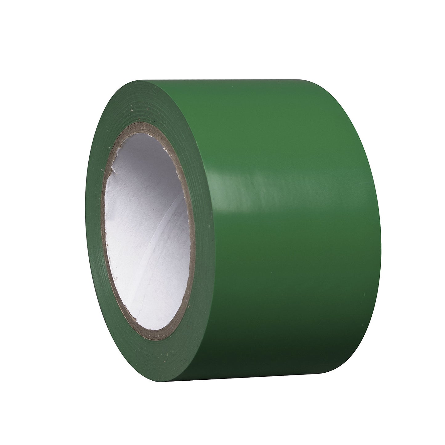 Floor marking tape made of vinyl, single colour, width 75 mm, green, pack of 8 rolls.