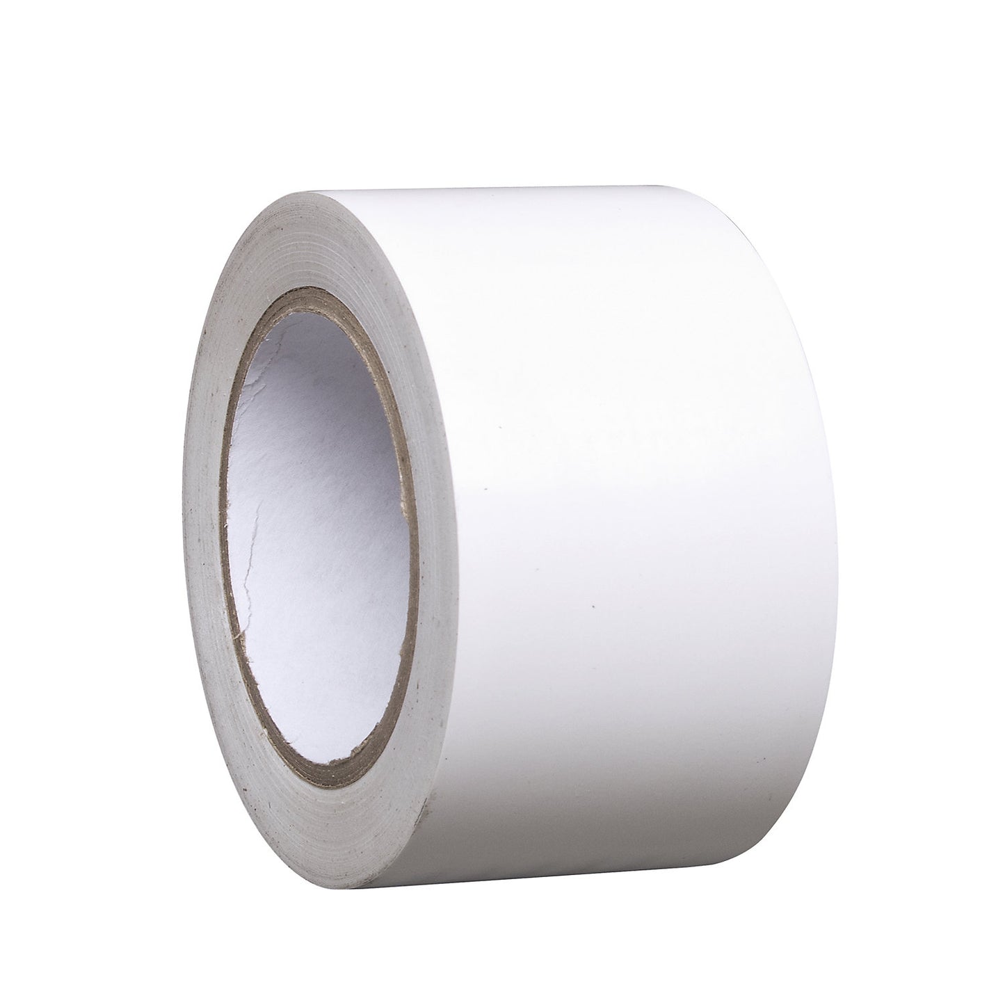 Floor marking tape made of vinyl, single colour, width 75 mm, white, pack of 16 rolls.