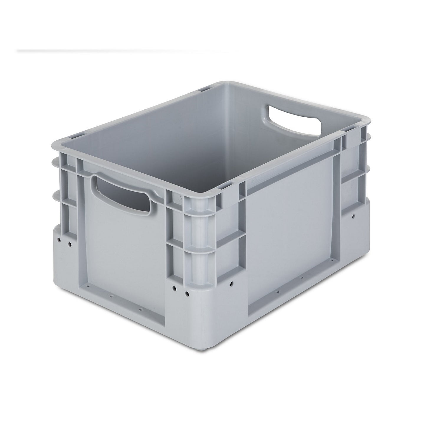 Industrial container, capacity 20 l, LxWxH 400 x 300 x 220 mm, pack of 5, grey.