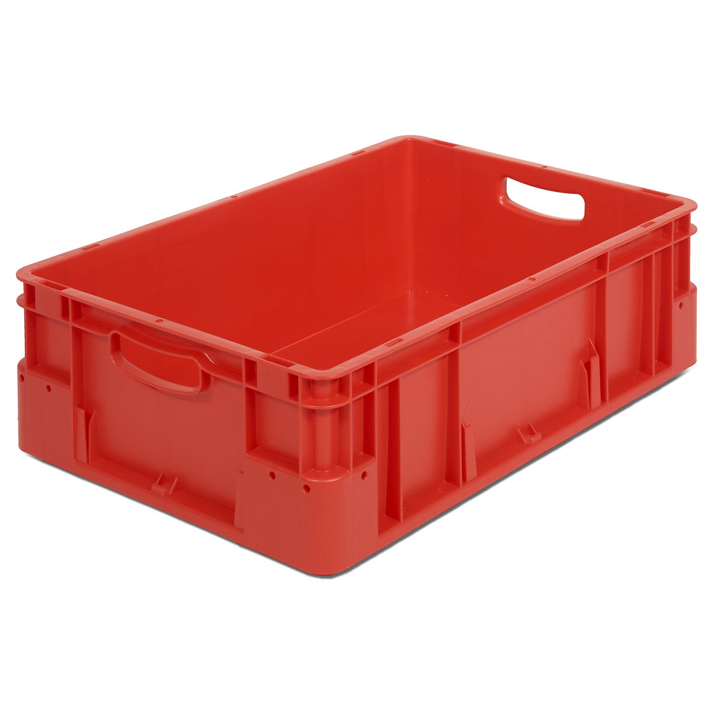 Industrial container, capacity 30 l, LxWxH 600 x 400 x 180 mm, pack of 5, red.