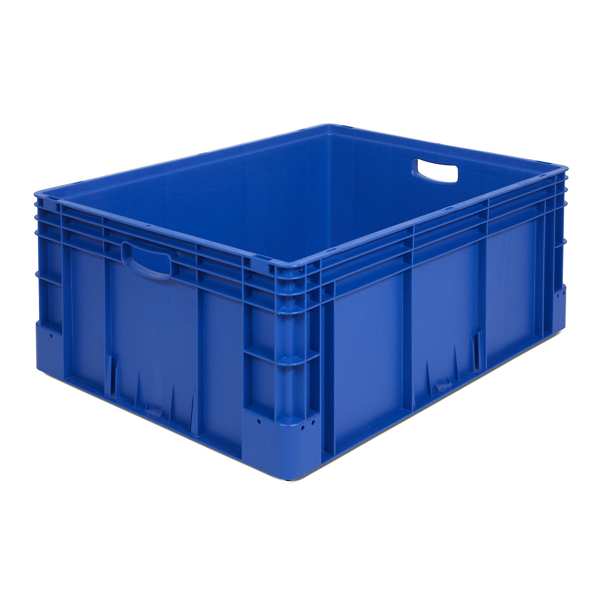 Industrial container, capacity 132 l, LxWxH 800 x 600 x 320 mm, blue.