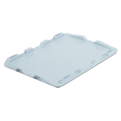 Push-on lid, polypropylene, grey, for LxW 400 x 300 mm, pack of 5.