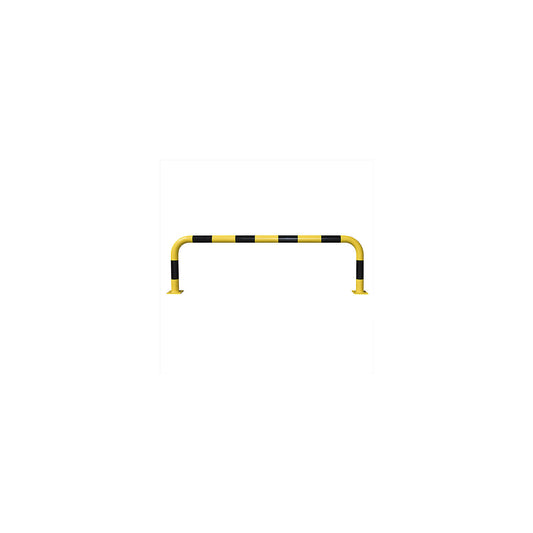 Crash protection bar, Ø 76 mm, for bolting in place, for outdoor use, HxW 600 x 2000 mm.