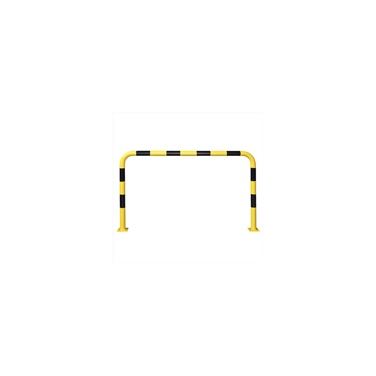 Crash protection bar, Ø 76 mm, for bolting in place, for outdoor use, HxW 1200 x 2000 mm.