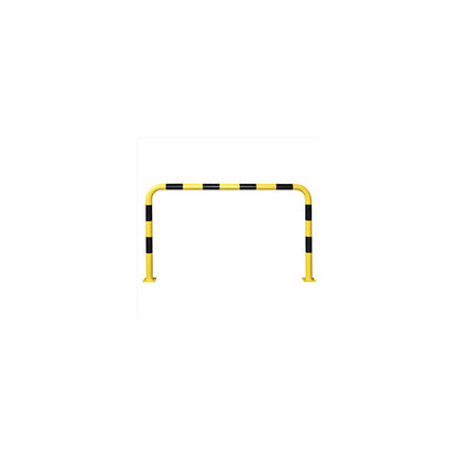 Crash protection bar, Ø 76 mm, for bolting in place, for outdoor use, HxW 1200 x 2000 mm.