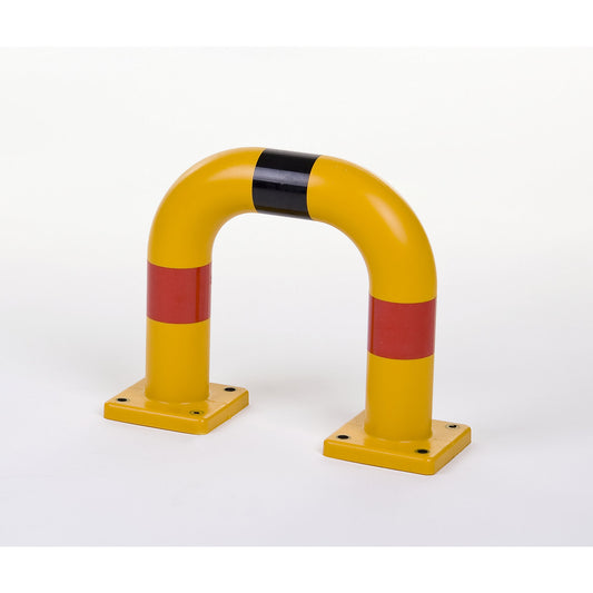 Crash protection bar, Ø 80 mm, made of polyurethane, HxW 350 x 375 mm.