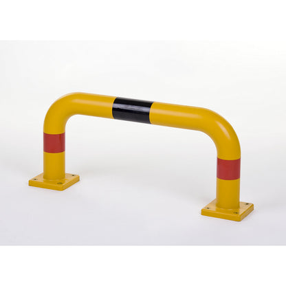 Crash protection bar, Ø 80 mm, made of polyurethane, HxW 350 x 750 mm.